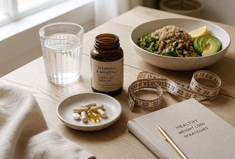 شلون نقص الفيتامينات والمعادن يعيق خسارة الوزن؟